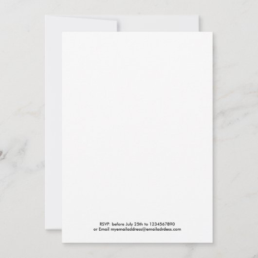 Piggy BBQ Party Kaart (Achterkant)