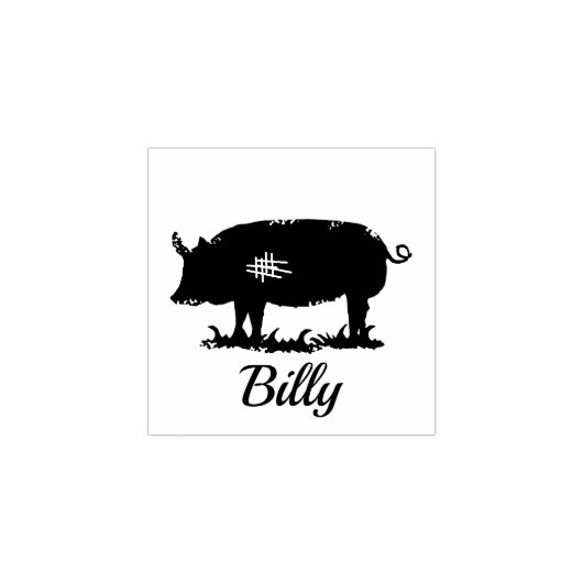 Piggy - Billy Rubberstempel (Afrduk)
