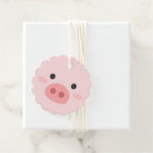 Piggy Birthday Kinder kunst Bedankjes Labels (In situ)