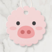 Piggy Birthday Kinder kunst Bedankjes Labels (Voorkant)