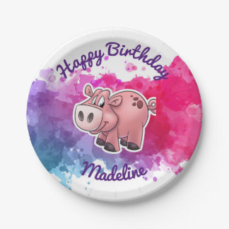 Piggy Birthday Party Borden Papieren Bordje