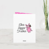 Piggy Bride en Groom Valentijnsdag Kaart (Achterkant)