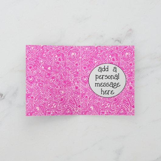 Piggy Bride en Groom Valentijnsdag Kaart (Binnen)