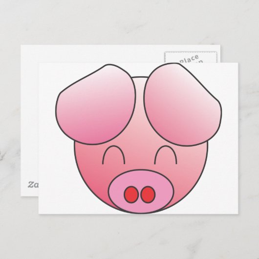 PIGGY BRIEFKAART (Voorkant / Achterkant)