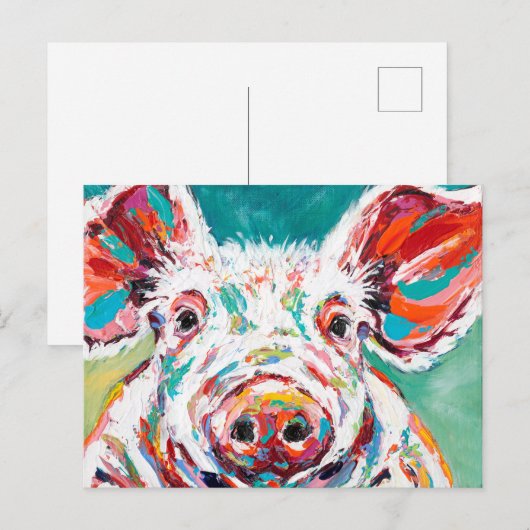 Piggy Briefkaart (Voorkant / Achterkant)