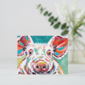 Piggy Briefkaart (Staand voorkant)