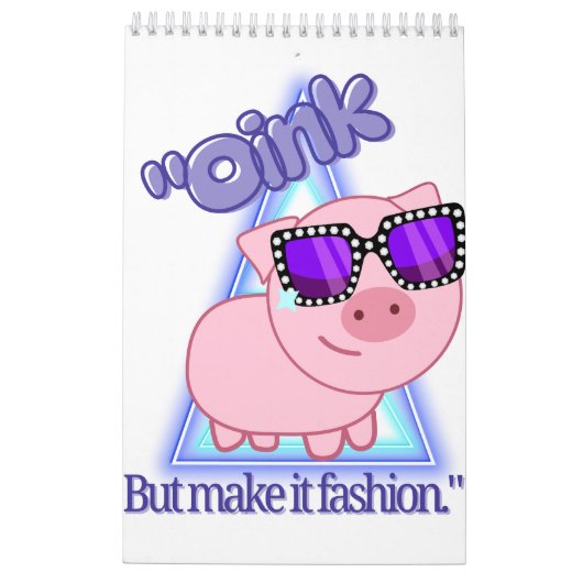 piggy calendar kalender (Achterkant)