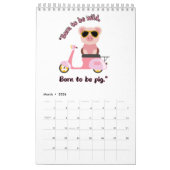 piggy calendar kalender (Mar 2026)