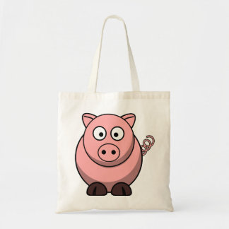 Piggy canvas tas
