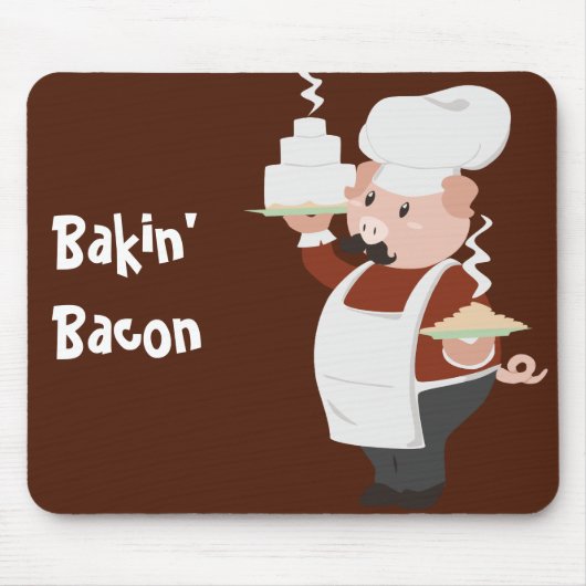 Piggy Chef Mousepad Muismat (Voorkant)