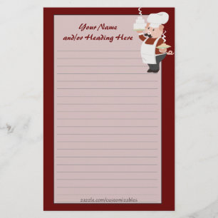 Piggy Chef Stationery Briefpapier