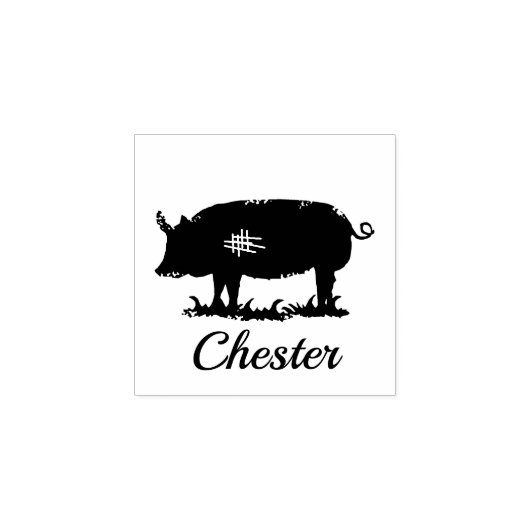 Piggy - Chester Rubberstempel (Afrduk)