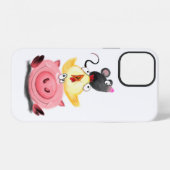 Piggy Chick and Mouse Friends Fun iPhone Hoesje (Achterkant horizontaal)