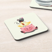 Piggy Chick en Mouse Friends Onderzetter Fun (Linkerzijde)