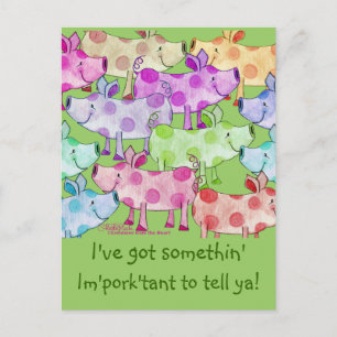 Piggy Collage Briefkaart