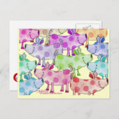 Piggy Collage Briefkaart (Voorkant / Achterkant)