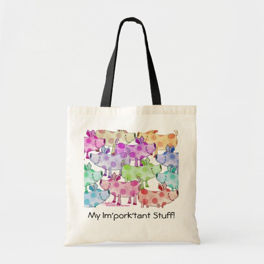Piggy Collage Tote Bag (Voorkant)
