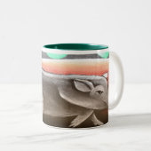 Piggy Cup Tweekleurige Koffiemok (Voorkant rechts)