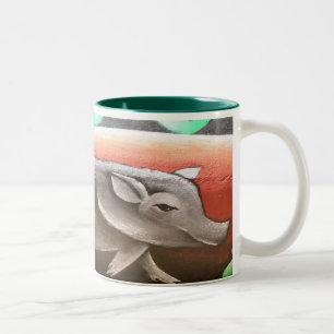 Piggy Cup Tweekleurige Koffiemok