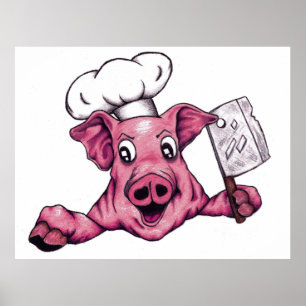 Piggy De Hamicidale Maniakale Tekenfilm Varkens Ch Poster