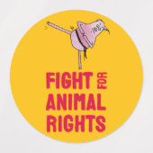 Piggy Enjoys Your Vegan Choice - Labels (Design 2)