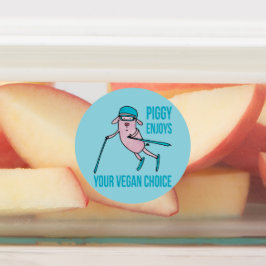 Piggy Enjoys Your Vegan Choice - Labels