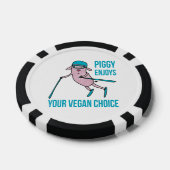 Piggy Enjoys Your Vegan Choice - Poker Chips (Enkel)
