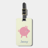 Piggy Explosion Bagage Label (geel) (Voorkant verticaal)