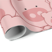 Piggy Face Fun Cadeaupapier (Rol Hoek)