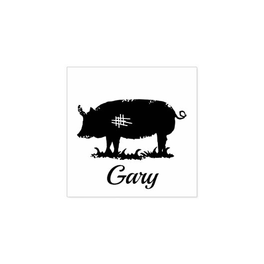 Piggy Gary Rubberstempel (Afrduk)