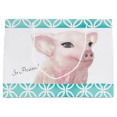 Piggy Gift Bag "Zo waardevol" Groot Cadeauzakje (Voorkant)