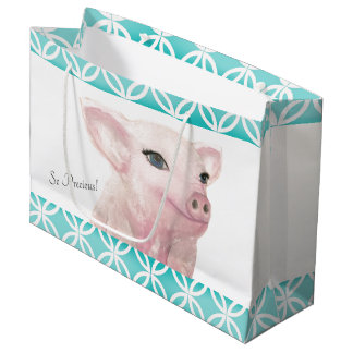 Piggy Gift Bag "Zo waardevol" Groot Cadeauzakje