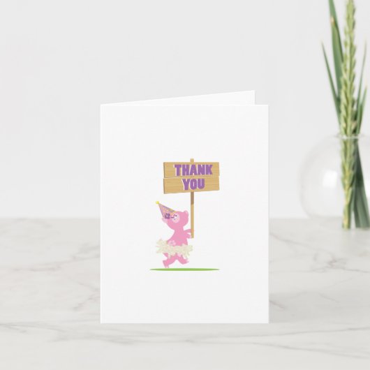 Piggy - Hartelijk dank Bedankkaart (Voorkant)