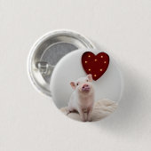 Piggy Heart Button (Voorkant /achterkant)