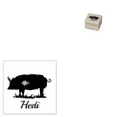 Piggy - Hedi Rubberstempel (Gestempeld)