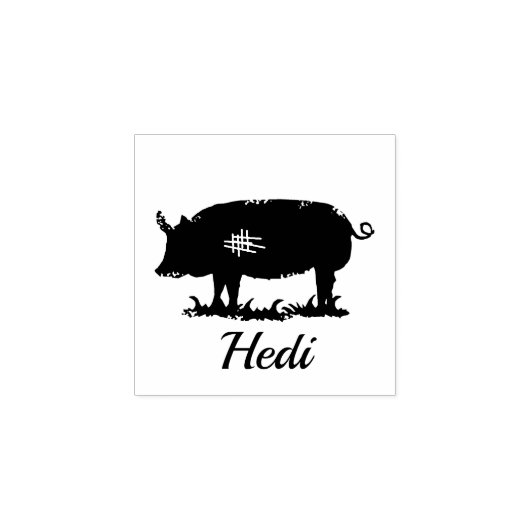 Piggy - Hedi Rubberstempel (Afrduk)