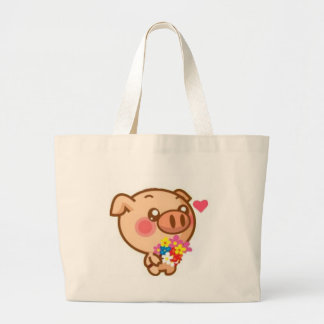Piggy in Love Grote Tote Bag