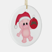 Piggy kerst keramisch ornament (Rechts)
