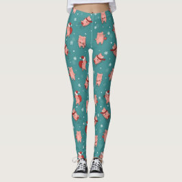Piggy-kerstLeggings Leggings