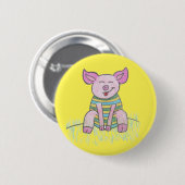 Piggy (Lil Piglet) Pin/ Ronde Button 5,7 Cm (Voorkant /achterkant)
