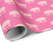Piggy Lite roze inpakpapier (Rol Hoek)