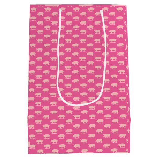 Piggy Lite roze inpakpapier Medium Cadeauzakje (Achterkant)