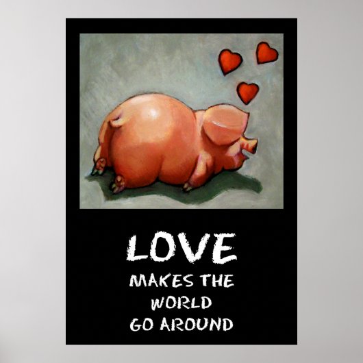 PIGGY LOVE-POSTER POSTER (Voorkant)
