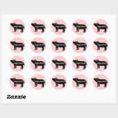 Piggy Mam Ronde Sticker (Vel)