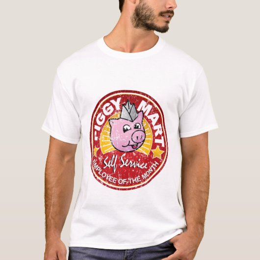 Piggy Mart Employee of the Month  T-shirt (Voorkant)