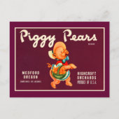 Piggy Pears Briefkaart (Voorkant)