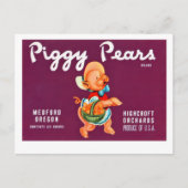Piggy Pears Briefkaart (Voorkant)