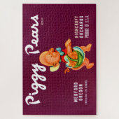 Piggy Pears fruitkist label Legpuzzel (Verticaal)
