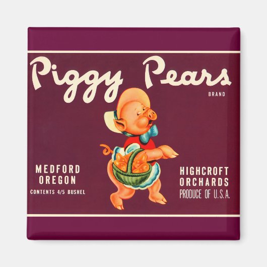 Piggy Pears Magneet (Voorkant)