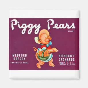 Piggy Pears Magneet